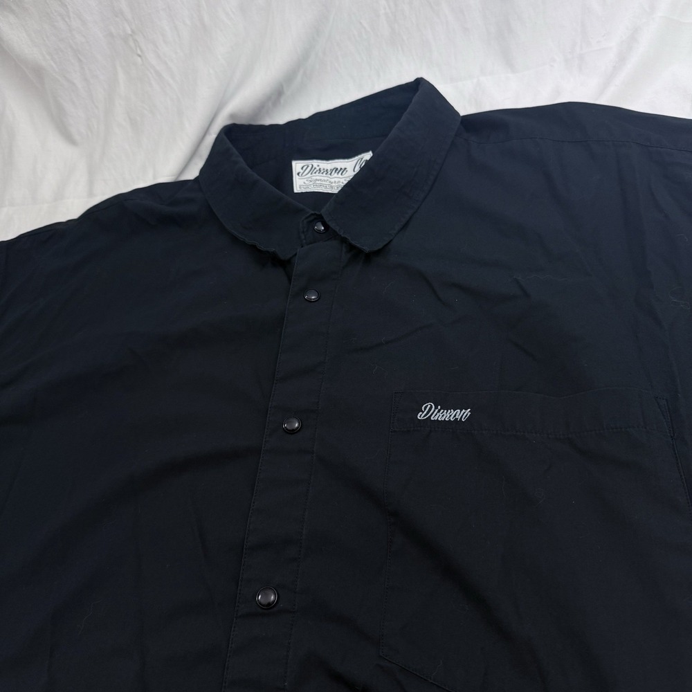 Dixxon Flannel Co Shirt Men 5XL Black Signature Series Bamboo Blend Short Sleeve